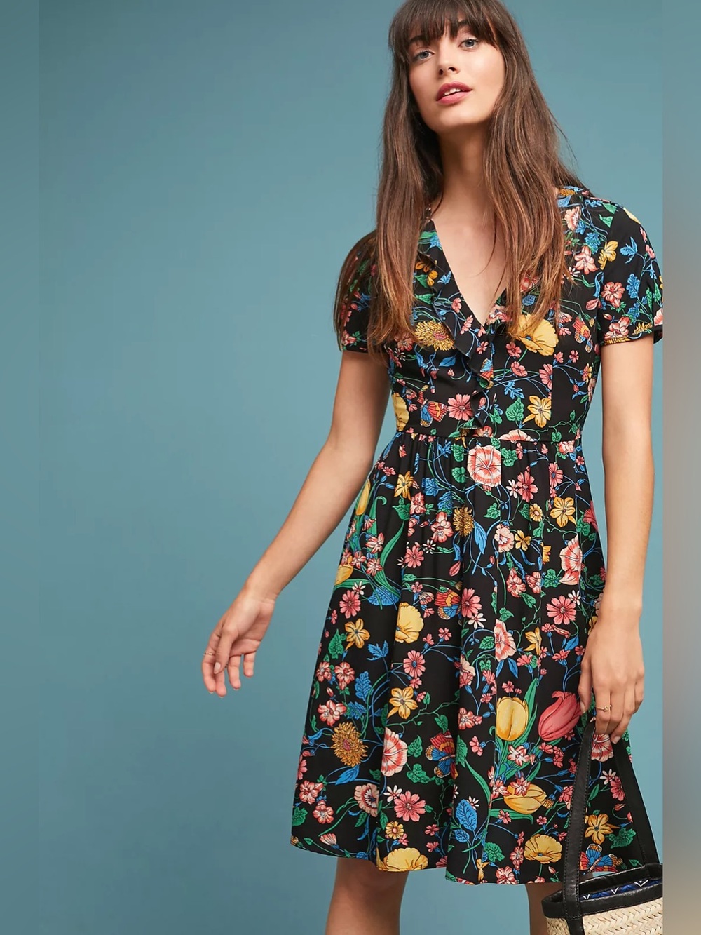 Anthropologie Maeve Blodel Floral Dress – Size 8